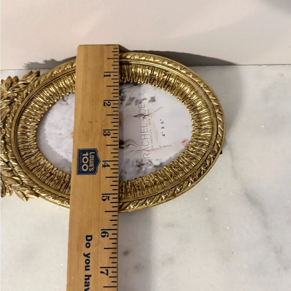 Rachel Zoe Gold Ornate Picture Frame antique style for 4x6” photo